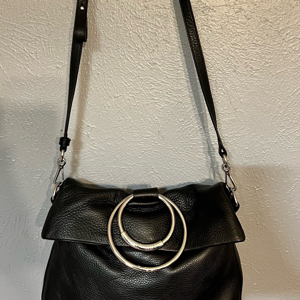 Black Leather Shoulder Bag